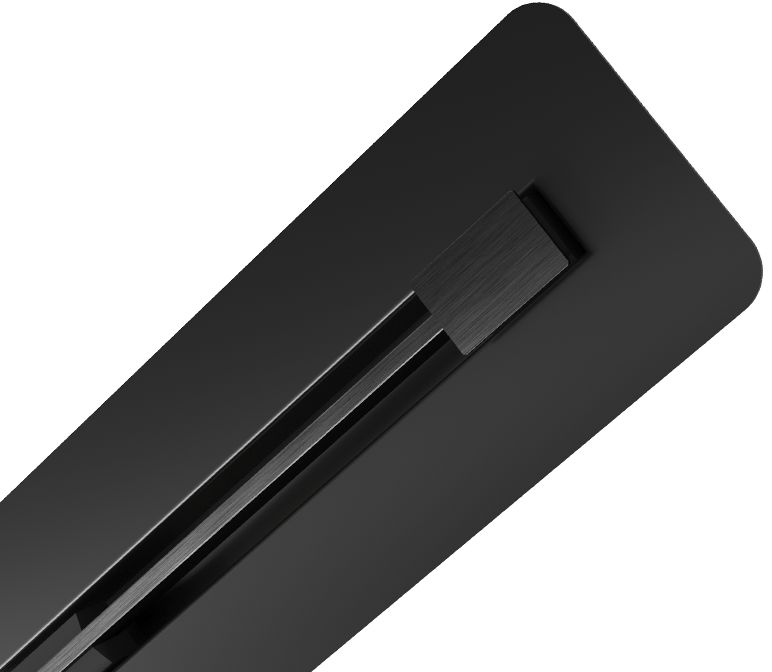 Odpływ Liniowy Pod Płytkę 100cm Granitan Luno Czarny Stal 2w1 Prysznic Brodzik Syfon 1szt.