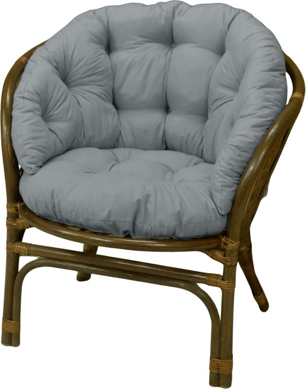 Poduszka na fotel rattanowy wiklinowy AMPO jasny szary 1 szt.