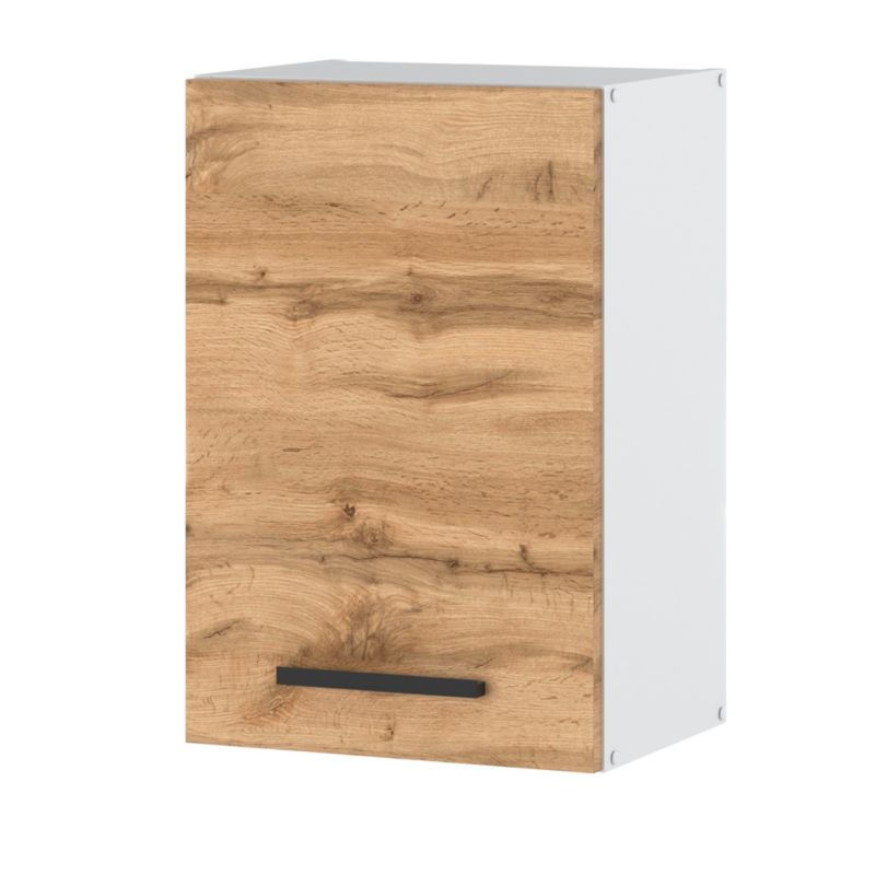 Szafka Kuchenna Hurtownia-Mebli Wisząca Blanka górna W40 40cm Biały Mat Dąb Wotan 40x30x60 cm 1szt.