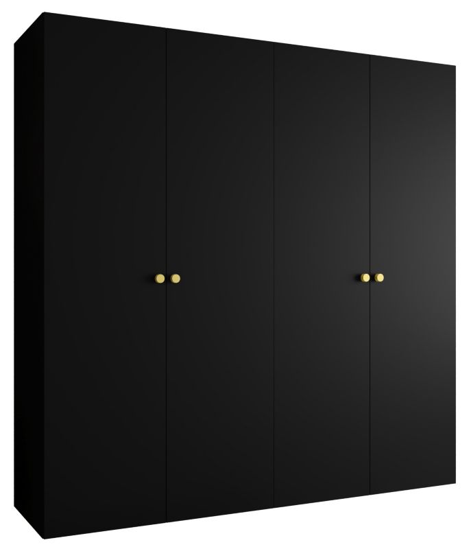 Szafa uchylna Abiks PARMA 1 200 wys. 202 cm Czarny + u. Złoty 1 szt