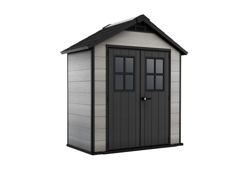 Domek ogrodowy Oakland 754 narzędziowy na działkę Szary, 1 szt.