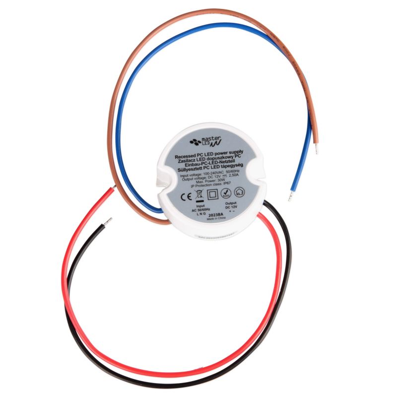 Zasilacz LED dopuszkowy MasterLED PC 12V 15W 1,25A IP67 50x41x23 mm 1 szt.