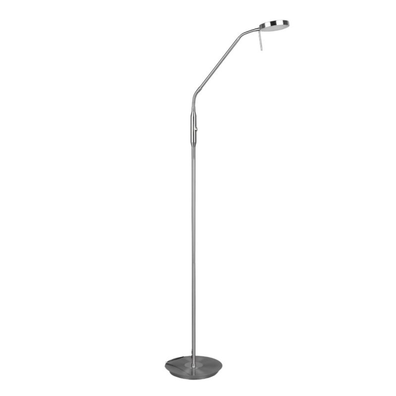 Lampa podłogowa stojąca Trio Monza srebrna LED 12W 2300K - 4000K 1400lm wym: 145 x 25 x 50 cm - 1 szt.