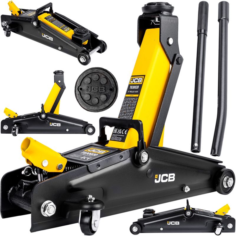 Podnośnik samochodowy hydrauliczny JCB żaba lewarek 135-400mm 3T 1szt.