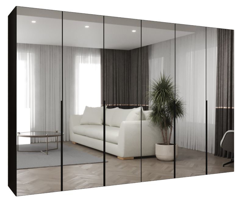 Szafa uchylna otwierana ALICANTE 3 300 wys 202 cm Czarny + Czarny 1 szt