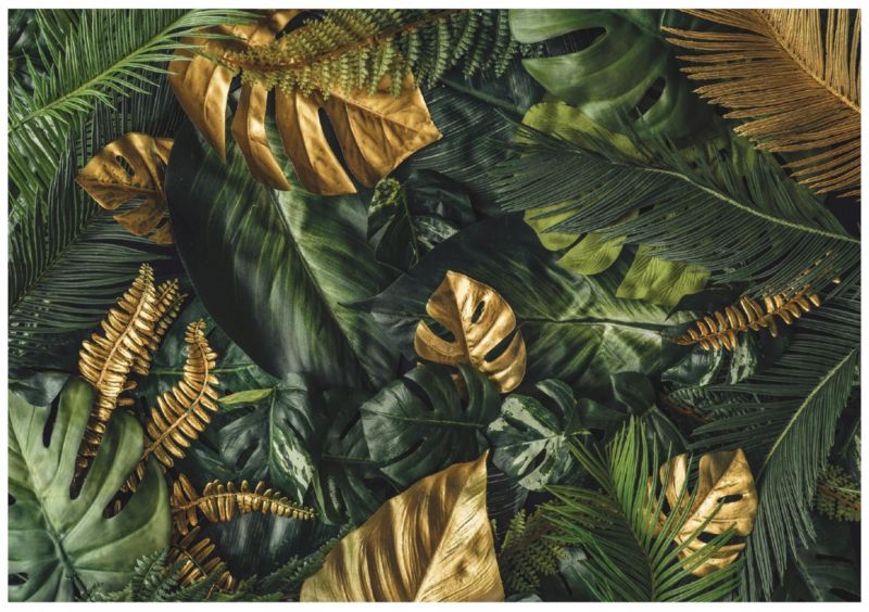 Tapeta Winylowa Na Flizelinie Ścianę WALLARENA 312x219 cm Fototapeta Do Sypialni Salonu Liście 1 szt.