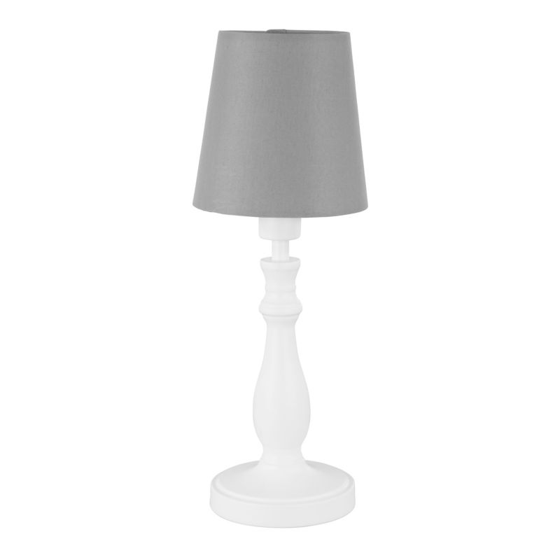 Lampa stołowa GoodHome Tulou 1-punktowa E14 biała