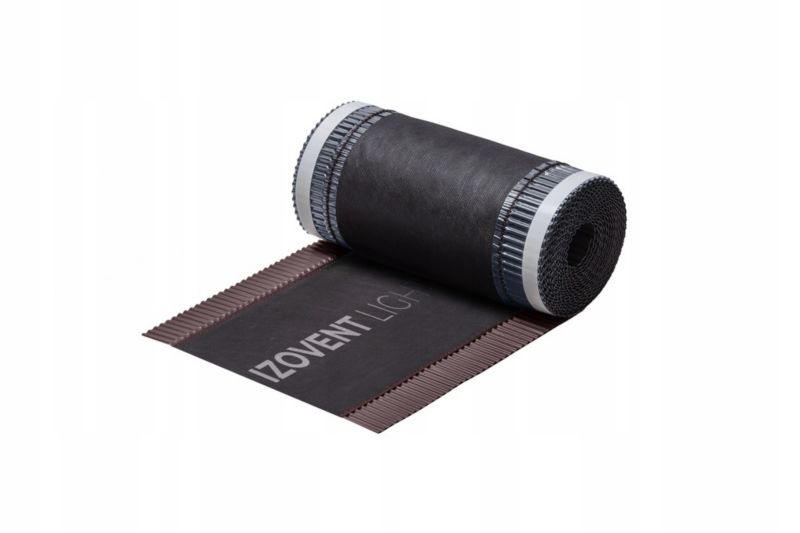 Taśma kalenicowa 4ROOF Izovent LIGHT 310mm 5m x 4 rolki - 20mb brąz RAL8019 super jakość wentylacja kalenicy 1 kpl.