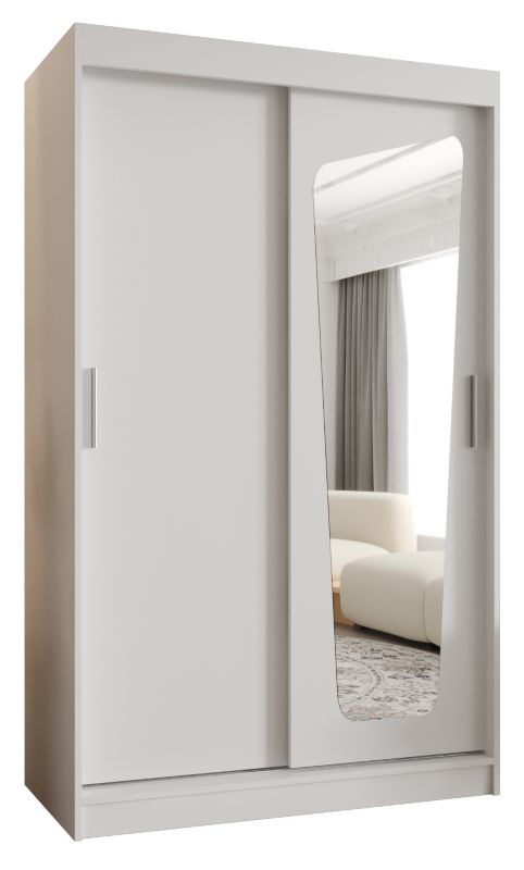 Szafa przesuwna Garderoba Abiks MOKA 120 biały mat 1 szt.