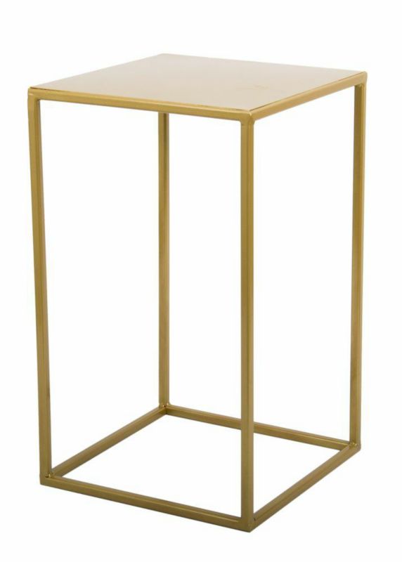 Kwietnik stojący HowHomely Metalowy Złoty 24x40 cm