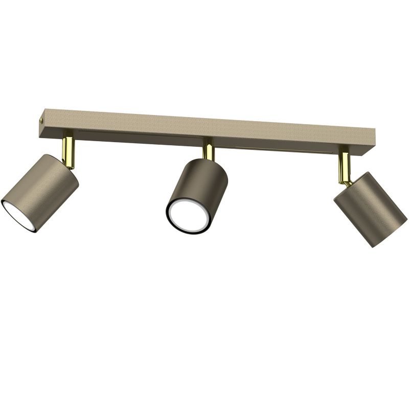Lampa sufitowa Luminex Striper tytanowy złoto-złoty połysk Listwa z lampami 3 x GU10 x 8W wym: 14,5 x 40 x 5,5 cm - 1 szt.