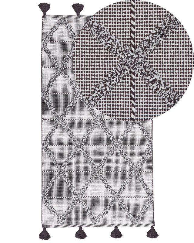 Dywan bawełniany 80 x 150 cm brązowy Tuzla 1 szt.