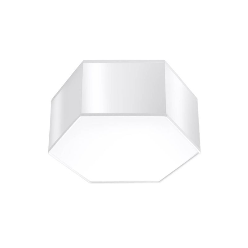 Plafon sufitowy Sollux Lighting Sunde biały 2 x E27 x 15W IP20 wym: 13,5 x 30,5 x 26,5 cm - 1 szt.