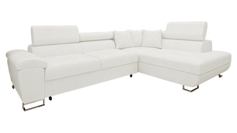 Narożnik z funkcją spania MIRJAN 24 Cotere Premium prawy kremowa bukla 1 szt.