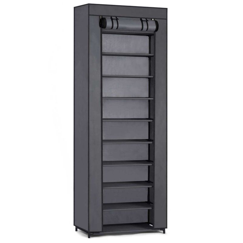 Szafa tekstylna Massido garderoba 58x28x175cm regał 10 półek 1szt.