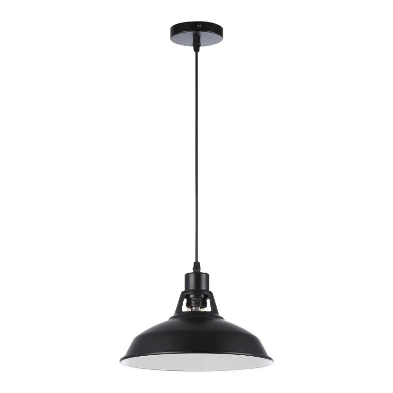 Lampa wisząca, DPM, 1 x E27, czarna, 1szt
