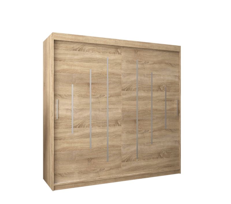 Szafa przesuwna Garderoba Abiks YORK 200 sonoma/sonoma 1 szt.