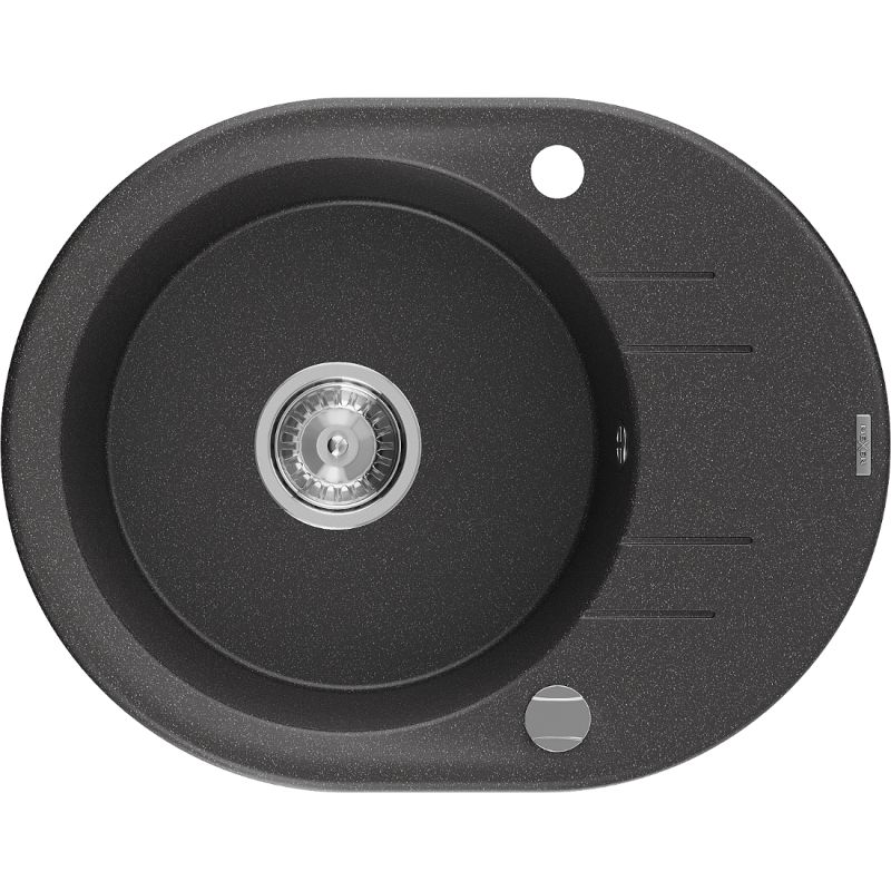 Zlewozmywak wpuszczany Mexen Kevin 1-komorowy czarny nakrapiany 586x458 mm - 6517581005-76-B 1 szt.