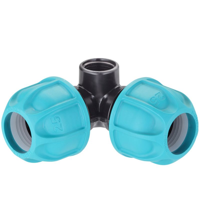 Rozdzielacz narożny 25 mm z gwintem wewnętrznym 1/2"