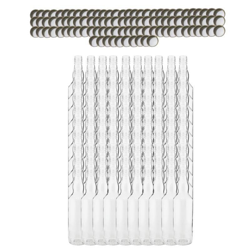 Butelki szklane MODO24 500 ml na soki nalewki i syropy fi 28 z nakrętkami 100 szt.