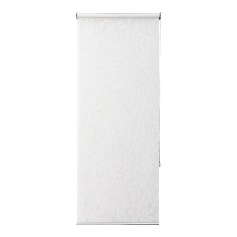 Roleta GoodHome Flasor kwiaty 42,3 x 160 cm biała