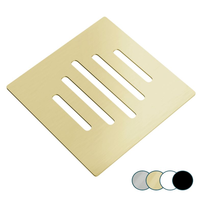 Maskownica do odpływu brodzika SEVANTE pokrywa kwadratowa 12,5x12,5 cm złota 1 szt.
