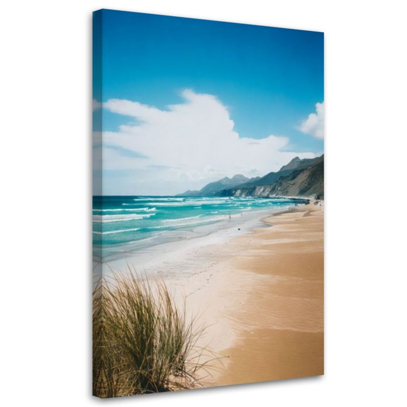 Obraz do salonu sypialni Feeby Plaża Morze Natura Turkus 70x100cm 1szt