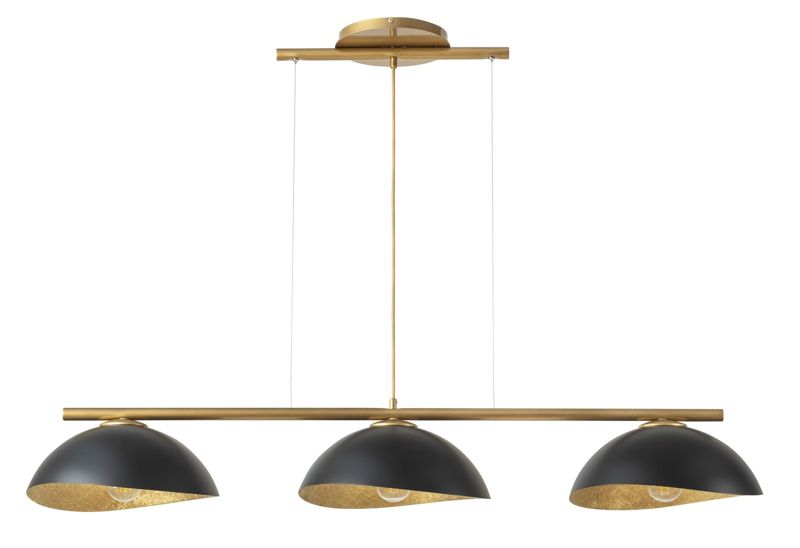 Lampa wisząca Sigma Lighting Solar 3189 złoto-czarna dekoracyjna 3xE27 x 1 szt.