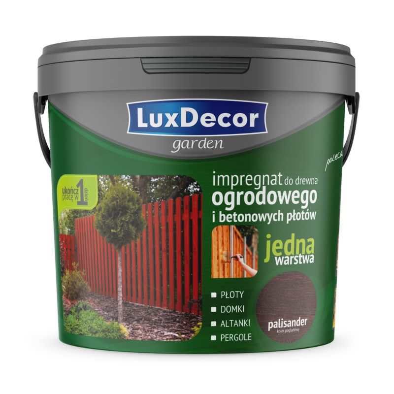 Impregnat do drewna ogrodowego Luxdecor garden palisander 4,5l 1szt