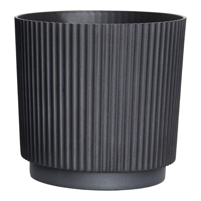 Donica Verve plastikowa walec 25 cm czarna