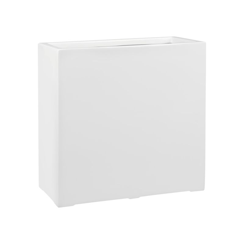 Doniczka Lechuza Z Włókna Szklanego Na Taras Do Domu D972D biały Połysk 1 szt