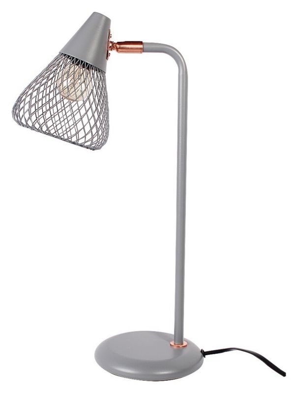 Lampa biurkowa Rabalux Fanny różowozłoto-popielaty 1 x E14 x 25W IP20 wym: 46 x 15 x 15 cm metal - 1 szt.