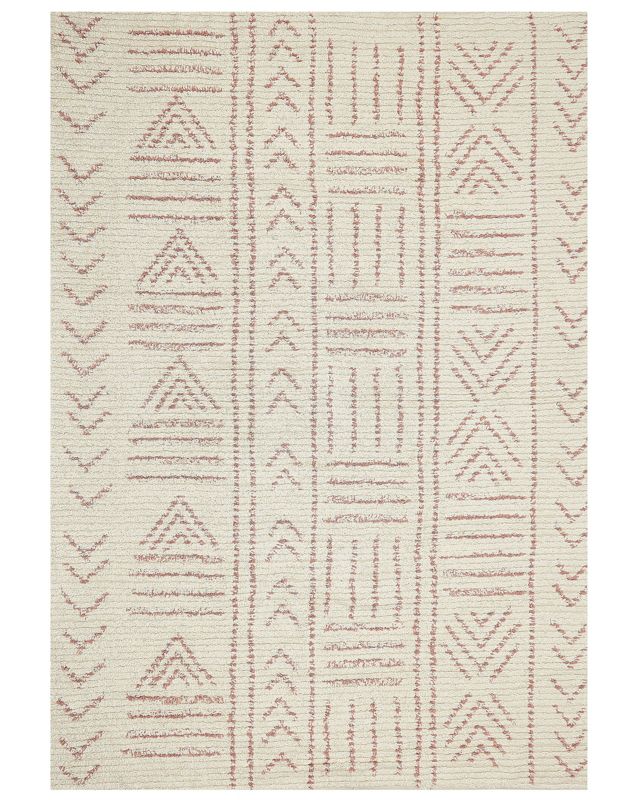 Dywan bawełniany 160 x 230 cm beżowo-różowy Edirne 1 szt.