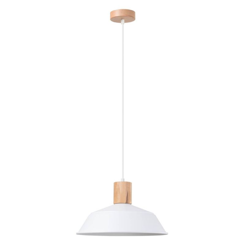 Lampa wisząca Sollux Lighting Fano 2748 biała szerokość 34 cm 1xE27 x 1 szt.
