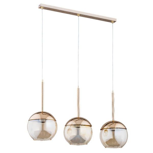 Lampa wisząca Alfa Volda złota nad stół 3xE27 x 60W 1 szt.