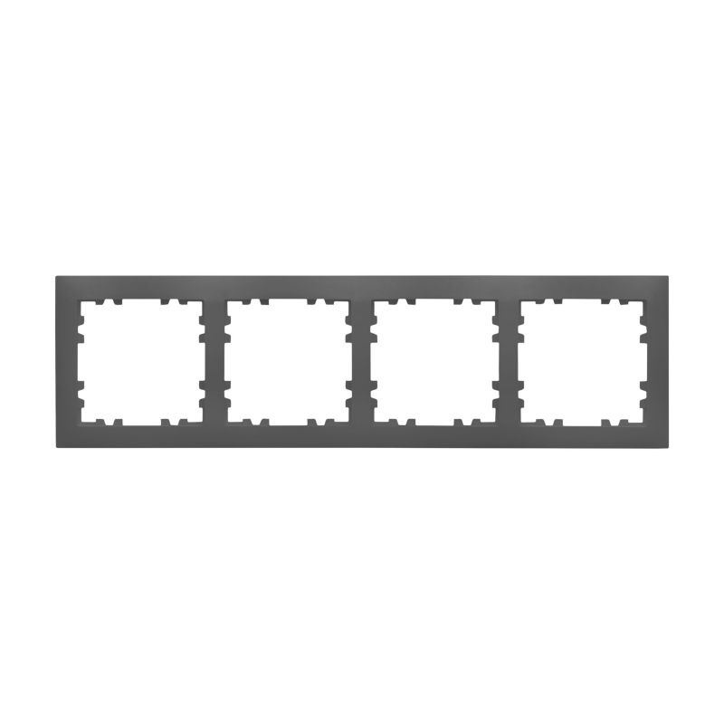 Ramka poczwórna Polmark Verona bazalt