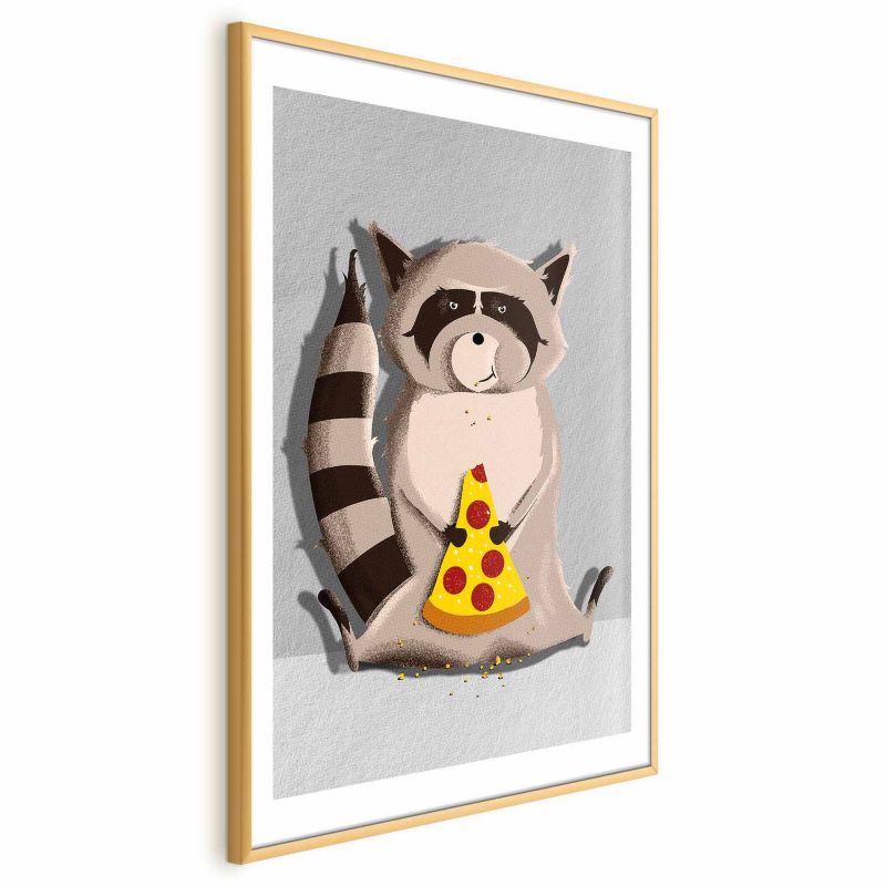 Plakat Artgeist Szop łasuch 21x30 cm z ramą złotą 1 szt