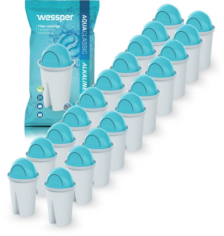 Filtr wody, Wessper, zamiennik, do dzbanka filtrującego Dafi Brita, alkaiczny, 20szt
