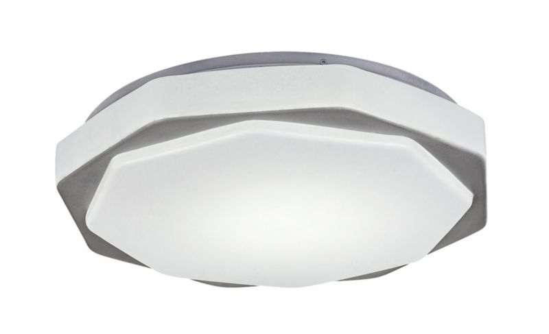 Plafon sufitowy lampa Rabalux Dettora popielato-biały LED 18W 3000K-6000K 1150lm IP20 wym: 8 x 37 x 37 cm metal - 1 szt.