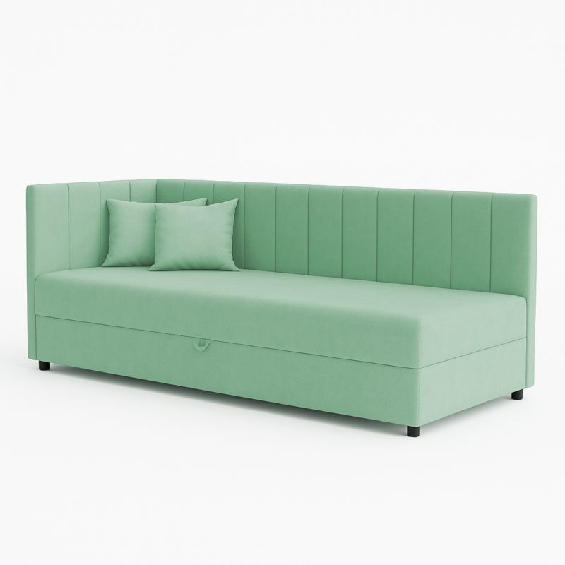 Łóżko kontynentalne 1-osobowe Bonni Sofaro Plus 80x180 Miętowe 1 szt.