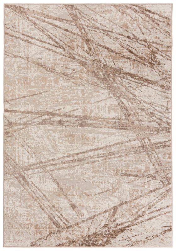 Dywan Wewnętrzny PORTLAND Prostokątny Mazovia 160 x 230 cm Beżowy Motyw Abstrakcyjny 1 szt.