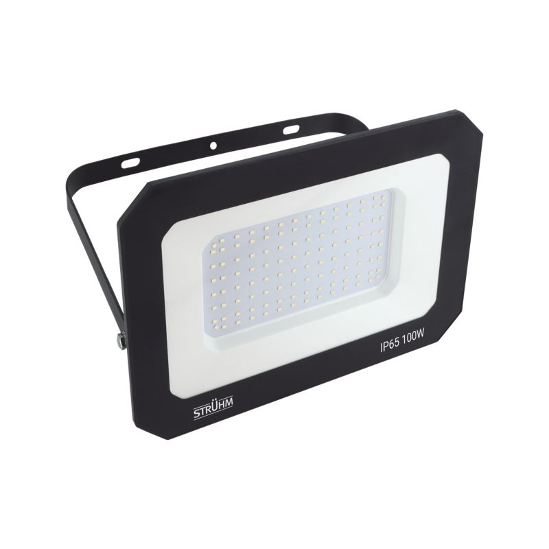 Naświetlacz LED zewnętrzny STRUHM ASTON LED 100W BLACK NW czarny moc 100W barwa światła neutralna biała - 1 szt.