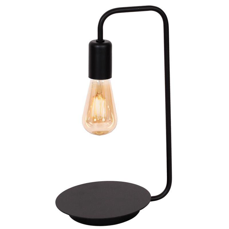 Lampka stołowa Luminex Brenda czarny mat 1 x E27 x 15W IP20 wym: 40 x 23 x 18 cm metal - 1 szt.