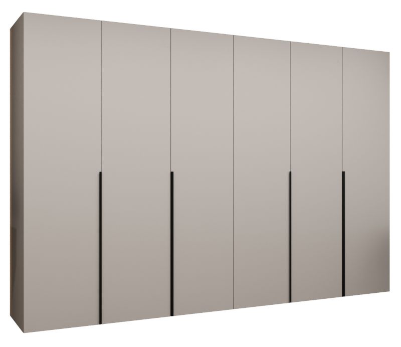 Szafa uchylna otwierana ALICANTE 1 300 wys 202 cm Kaszmir + Czarny 1 szt