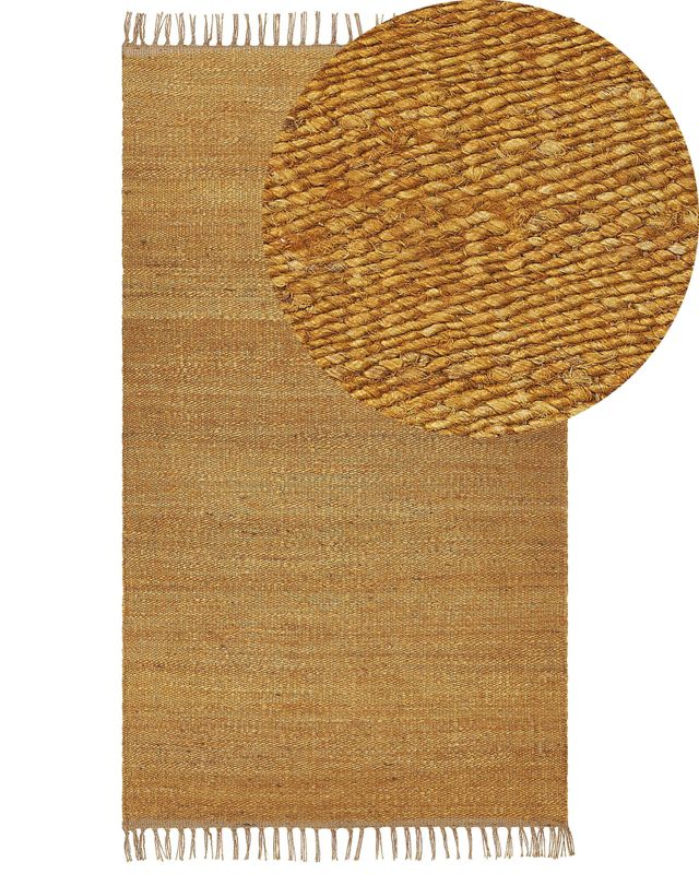 Dywan z juty 80 x 150 cm musztardowy Lunia 1 szt.
