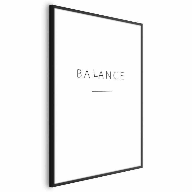 Plakat Artgeist Balance 40x60 cm z ramą czarną 1 szt