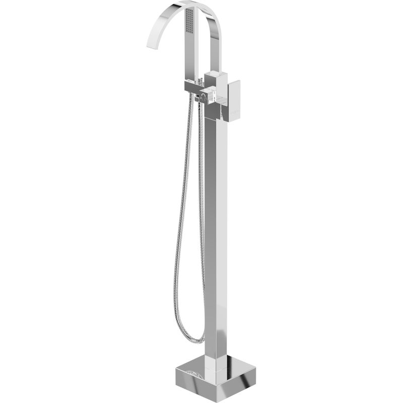 Bateria wannowa wolnostojąca Mexen Veda chrom 107,5 cm 1 szt.