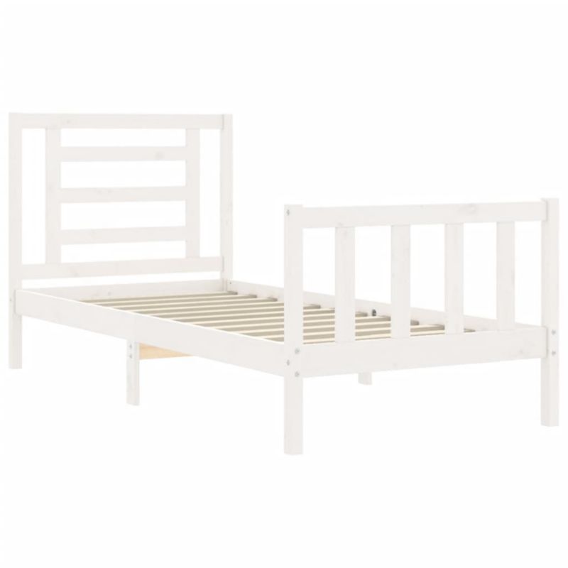 Łóżko drewniane WaszeMeble 90x200 cm biała WM-3192867 1 szt.