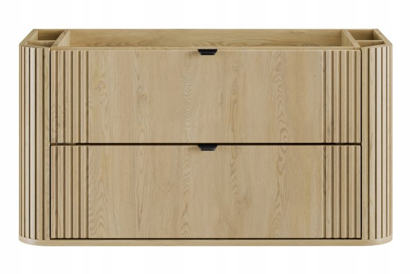 Szafka pod umywalkę Furnidea 100 cm ryflowana dąb Cremona Ovalia Cremona 1 szt.