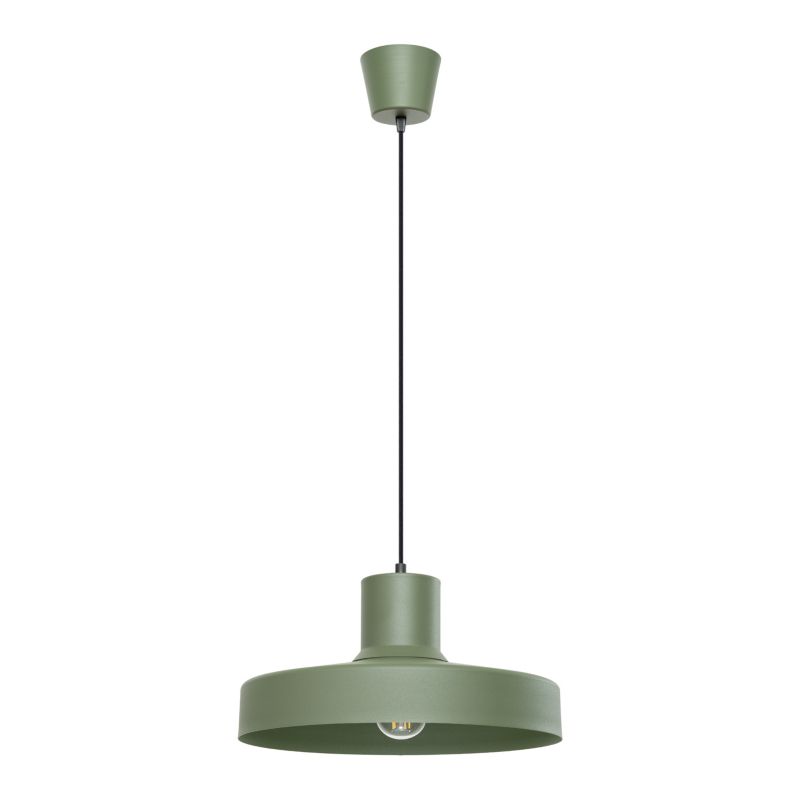 Lampa wisząca Sollux Lighting BILO zielona oliwka 1 szt.